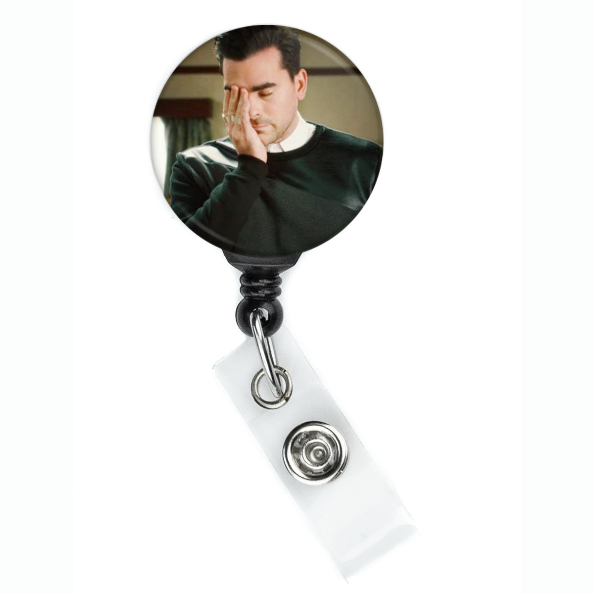 Schitts Creek David Rose Facepalm Meme Badge Reel - ReactionReels