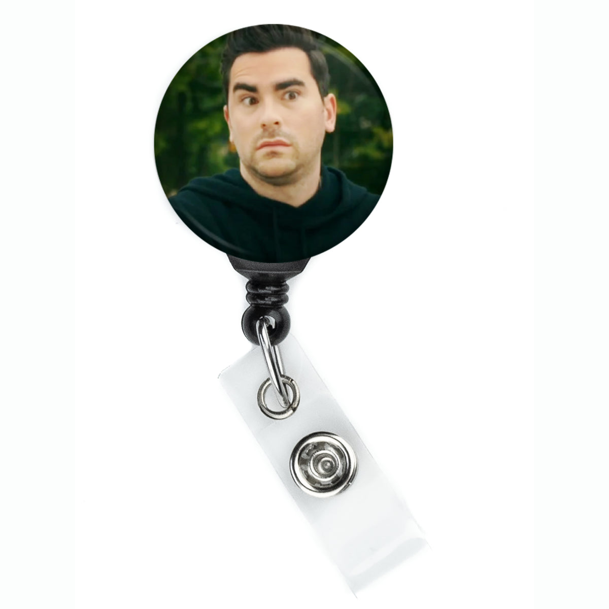 Schitts Creek David Rose Worried Face Meme Badge Reel - ReactionReels