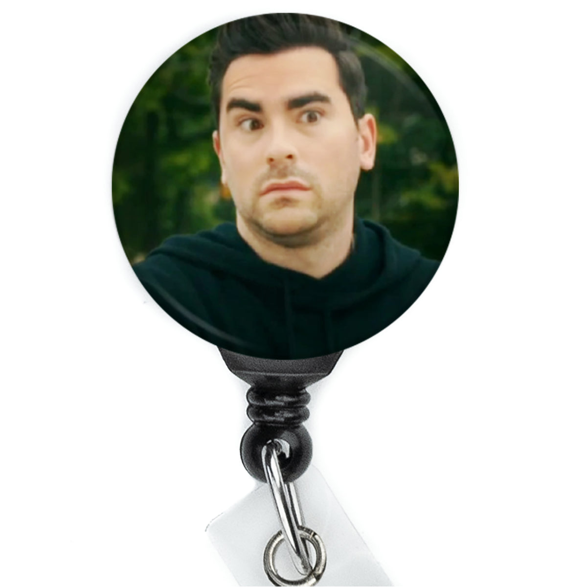 Schitts Creek David Rose Worried Face Meme Badge Reel - ReactionReels