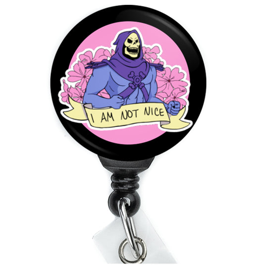 Skeletor I Am Not Nice Meme Badge Reel - ReactionReels