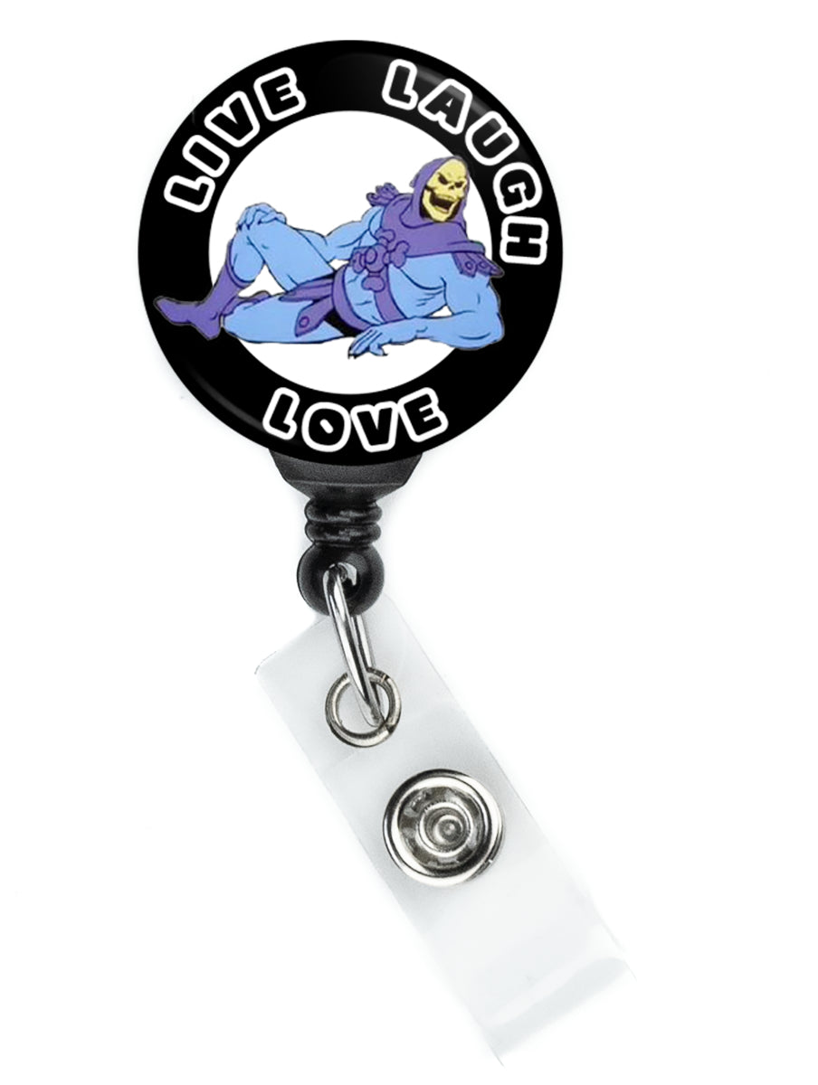 Skeletor Live Laugh Love 2 Meme Badge Reel - ReactionReels