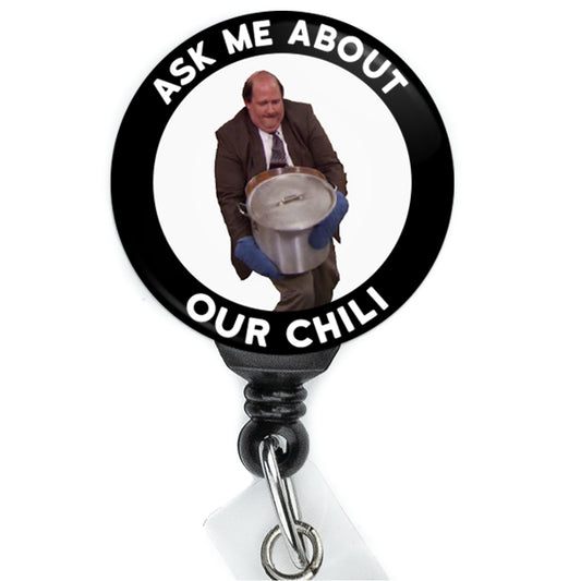 The Office Kevin Malone Ask Me About Our Chili Badge Reel - ReactionReels