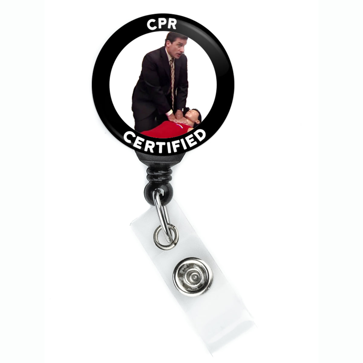 The Office Michael Scott Certified CPR Mannequin Meme Badge Reel - ReactionReels