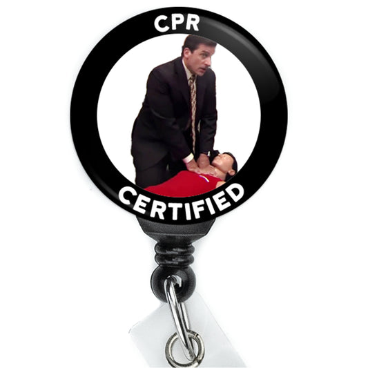 The Office Michael Scott Certified CPR Mannequin Meme Badge Reel - ReactionReels