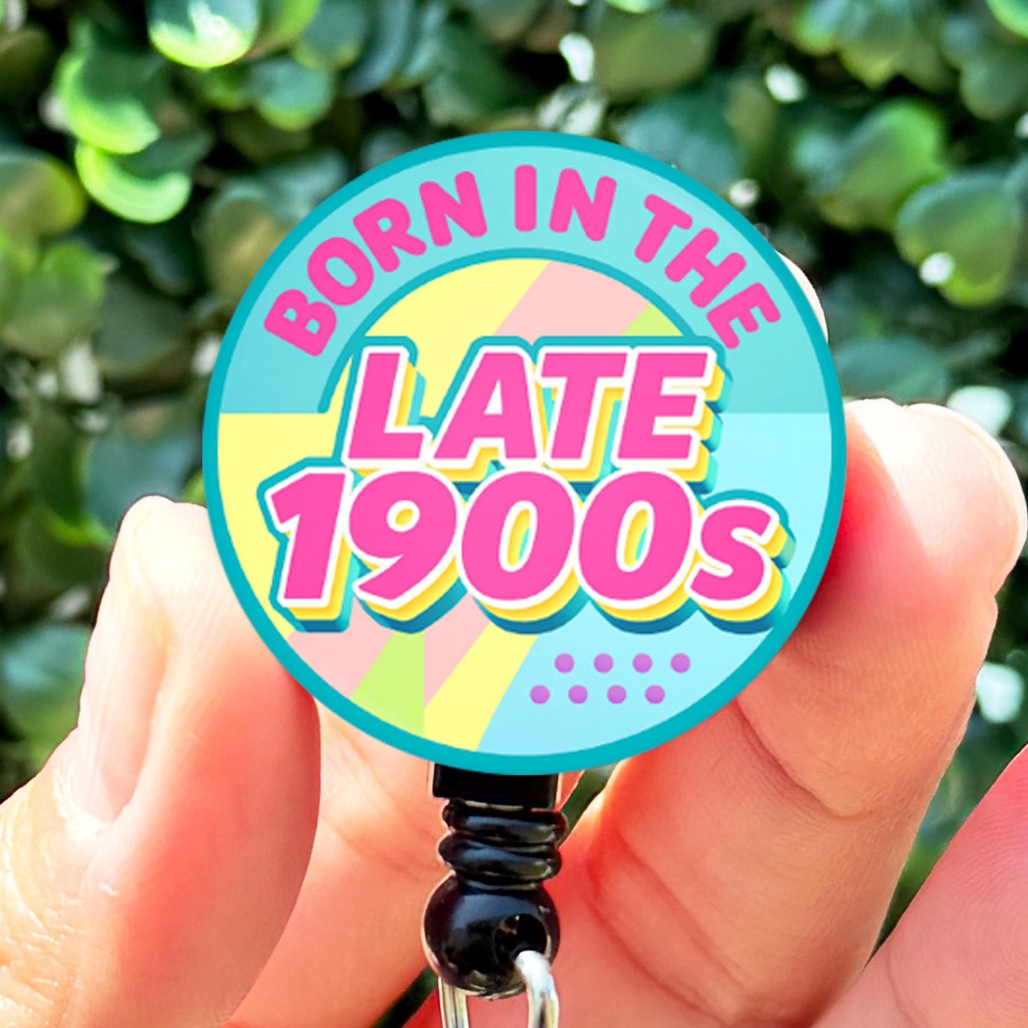 Millennial Retro Born in the 1900s 90s Baby  Nurse Badge Reel Funny  Badge Reel  Nurse Gift  Nurse ID Hold