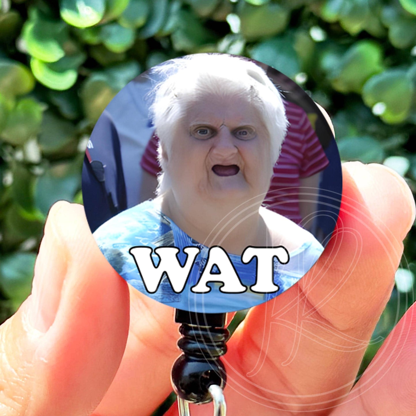 WAT Grandma Meme  Nurse Badge Reel  ID Badge Holder  Nurse Gift  Nurse Badge Holder