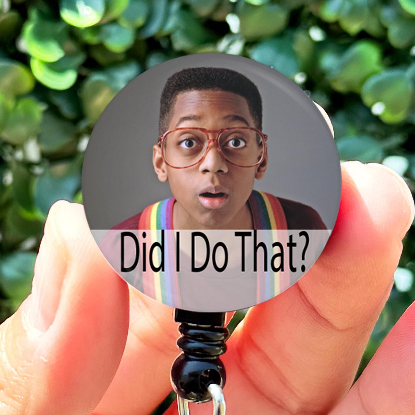 Family Matters Steve Urkel Did I Do That  Nurse Badge Reel  ID Badge Holder  Nurse Gift  Cute Nurse Badge Holde