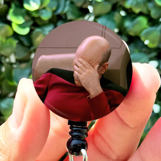 Picard Facepalm Meme  Nurse Badge Reel Funny  ID Badge Holder  Nurse Gift  Nurse Badge Holder  ID Holder