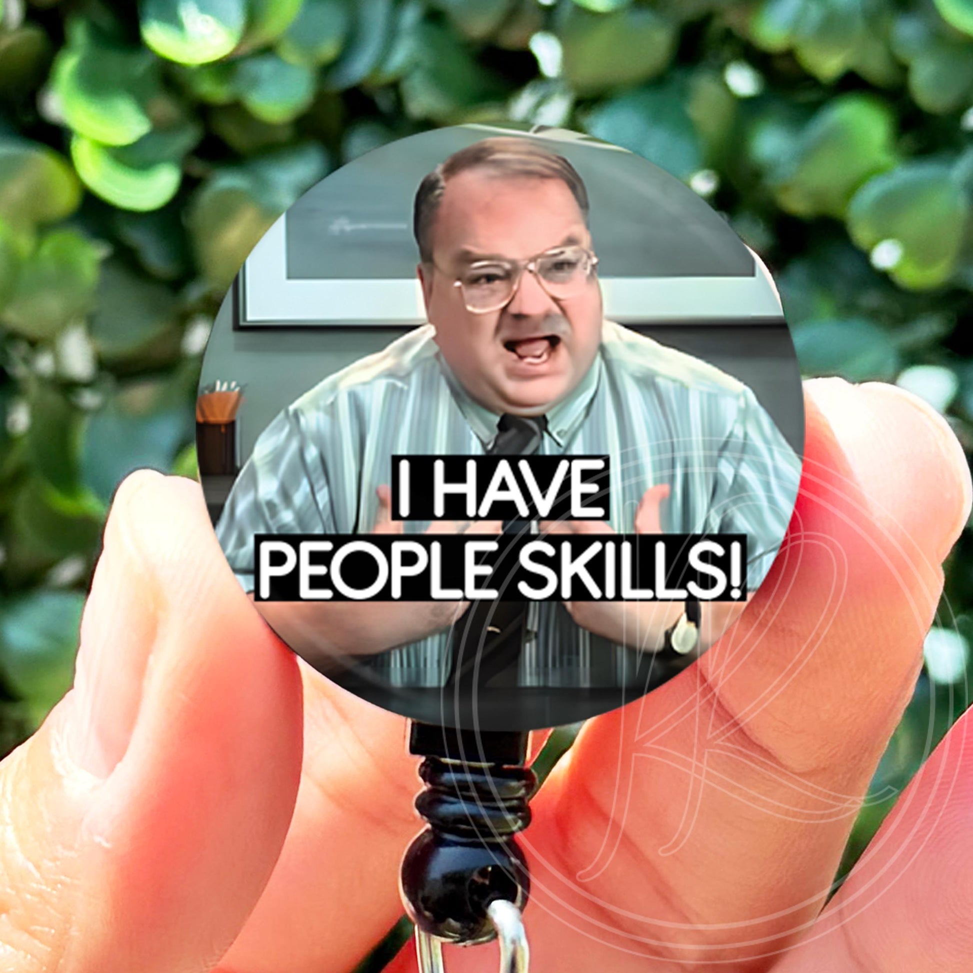 Office Space I Have People Skills  Nurse Badge Reel  ID Badge Holder  Nurse Gift  Nurse Badge Holder  Cute ID Hold - ReactionReels