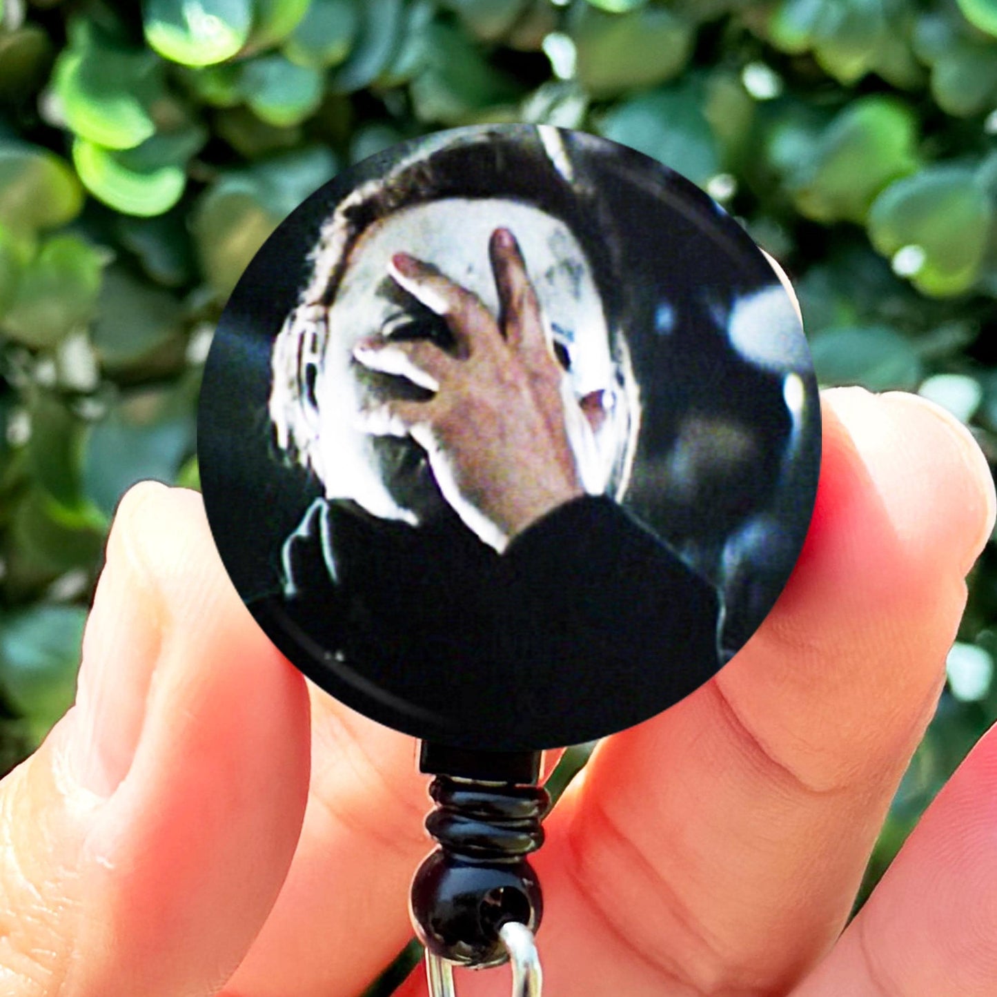 Michael Myers Halloween Facepalm ID  Nurse Badge Reel  ID Badge Holder  Nurse Gift  Nurse Badge Holder  ID Holde