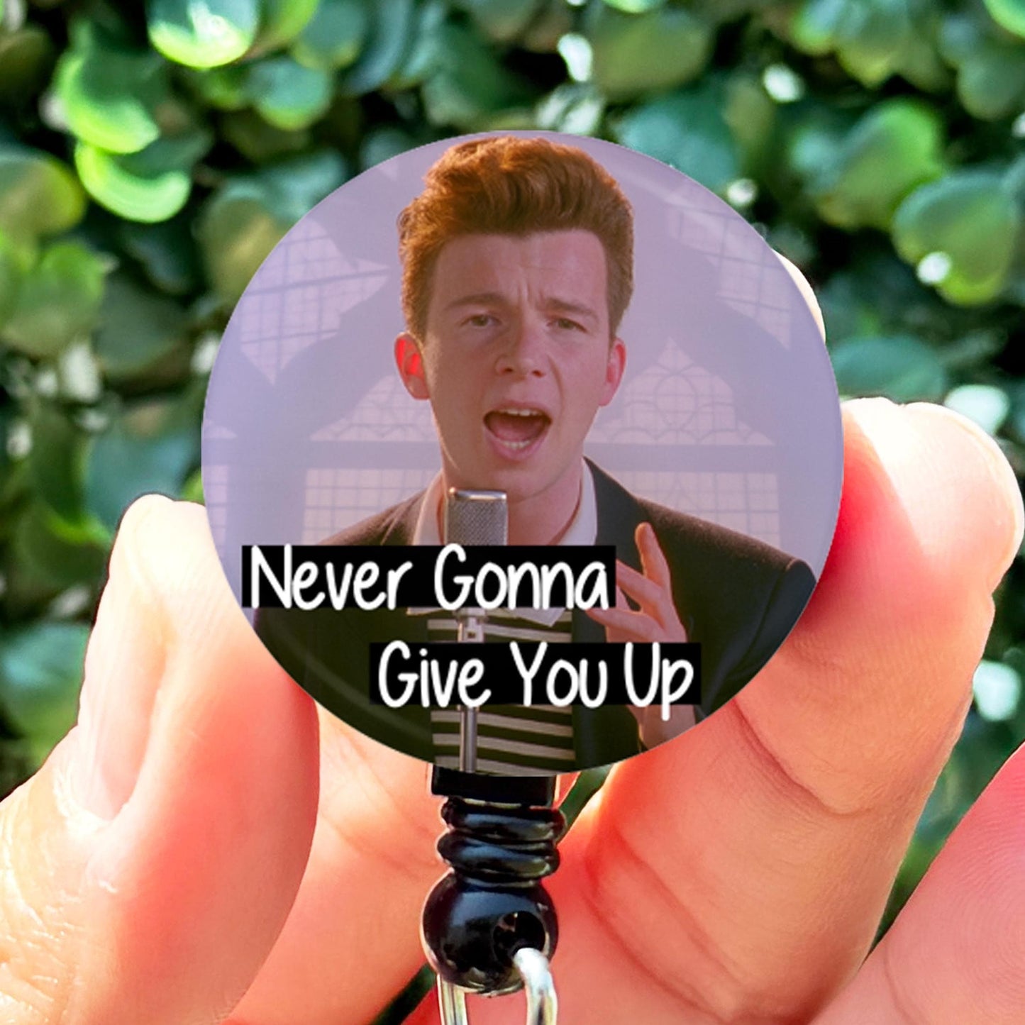 Rick Roll Never Gonna Give You Up Meme  Nurse Badge Reel  ID Badge Holder  Nurse Gift  Nurse Badge Holder  Cute ID
