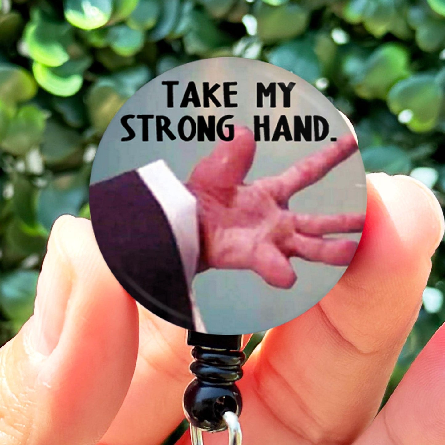 Scary Movie Take My Strong Hand  Nurse Badge Reel  ID Badge Holder  Nurse Gift  Nurse Badge Holder