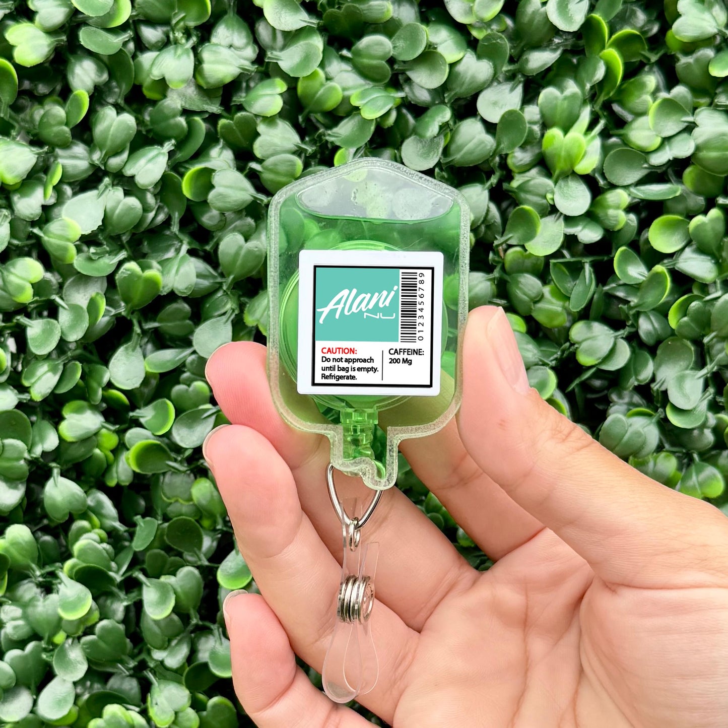 Nurse Badge Reel – Cute Retractable Badge Holder for Nurses and Medical Staff, IV Bag Theme - Alani Nu