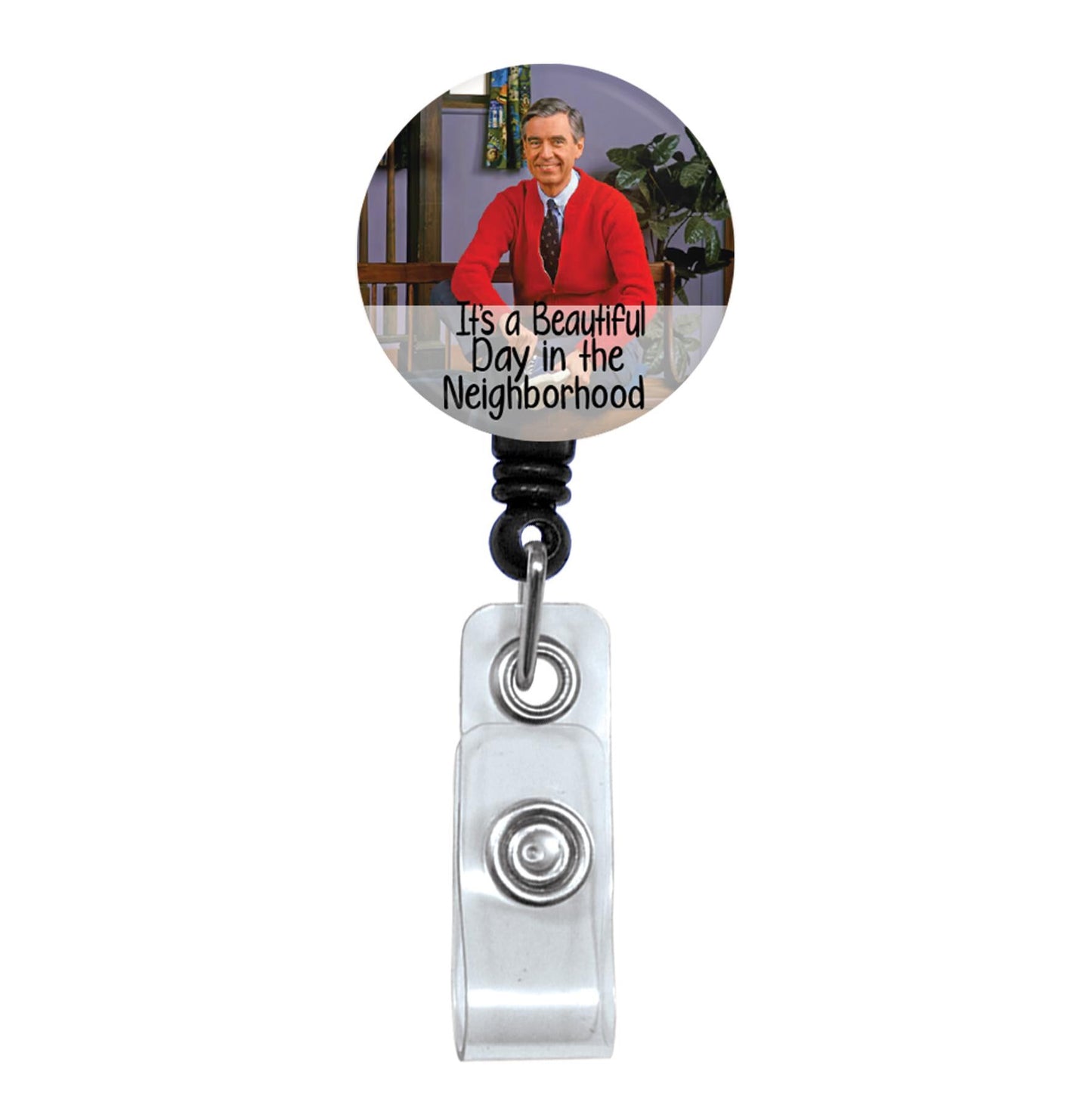Mister Rogers Beautiful Day in the Neighborhood  Nurse ID Badge Reel Holder  Nurse Gift  Nurse Badge