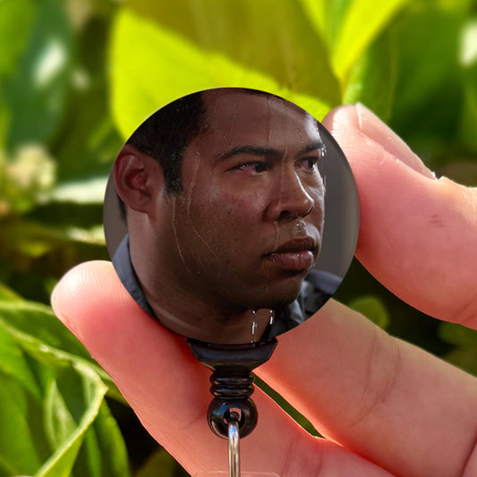 Sweaty Peele Meme  Nurse Badge Reel Funny  ID Badge Holder  Nurse Gift  Nurse Badge Holder  Cute ID Badge Reel