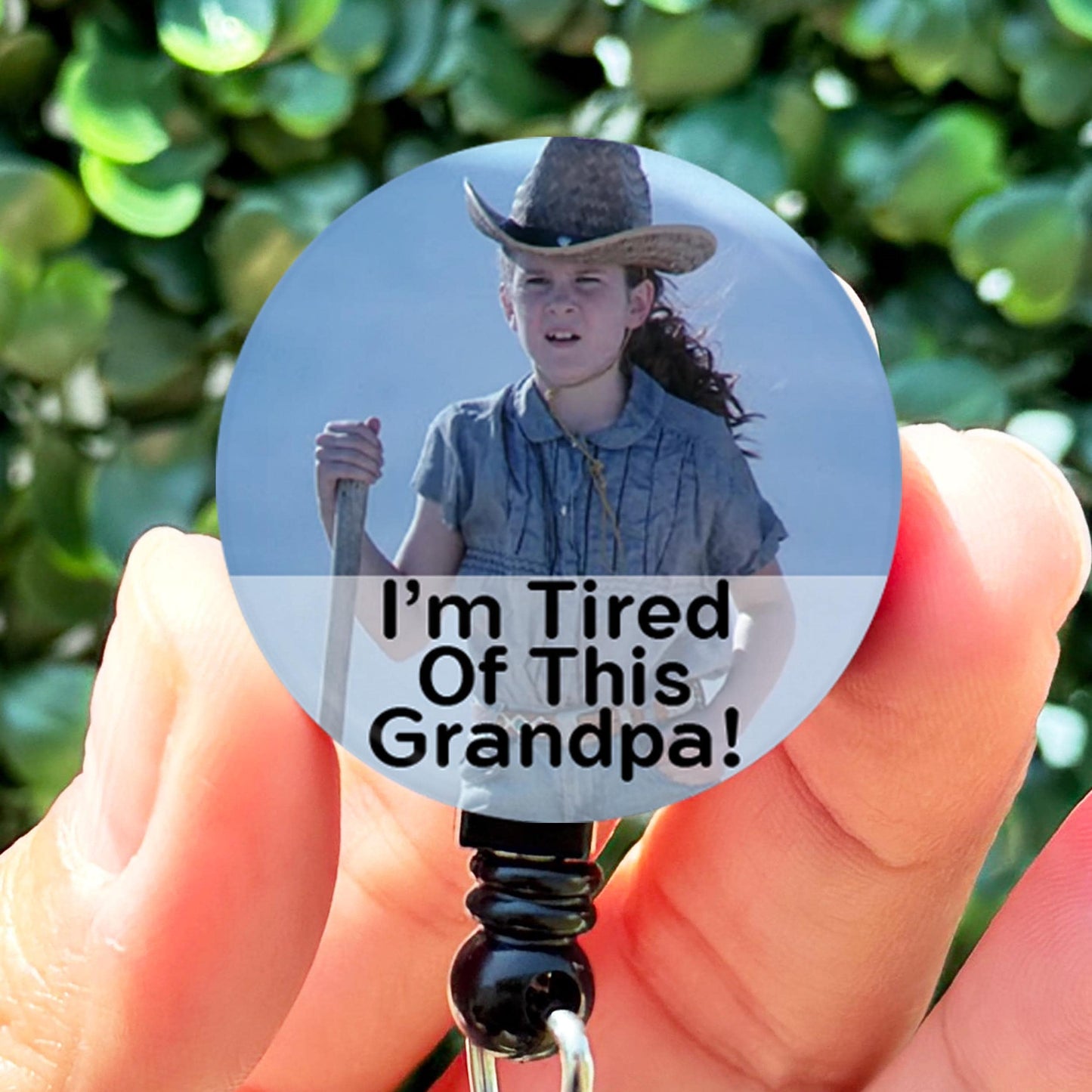 Holes I'm Tired Of This Grandpa  Nurse Badge Reel  ID Badge Holder  Nurse Gift  Cute Badge Holder  ID Badge Reel - ReactionReels