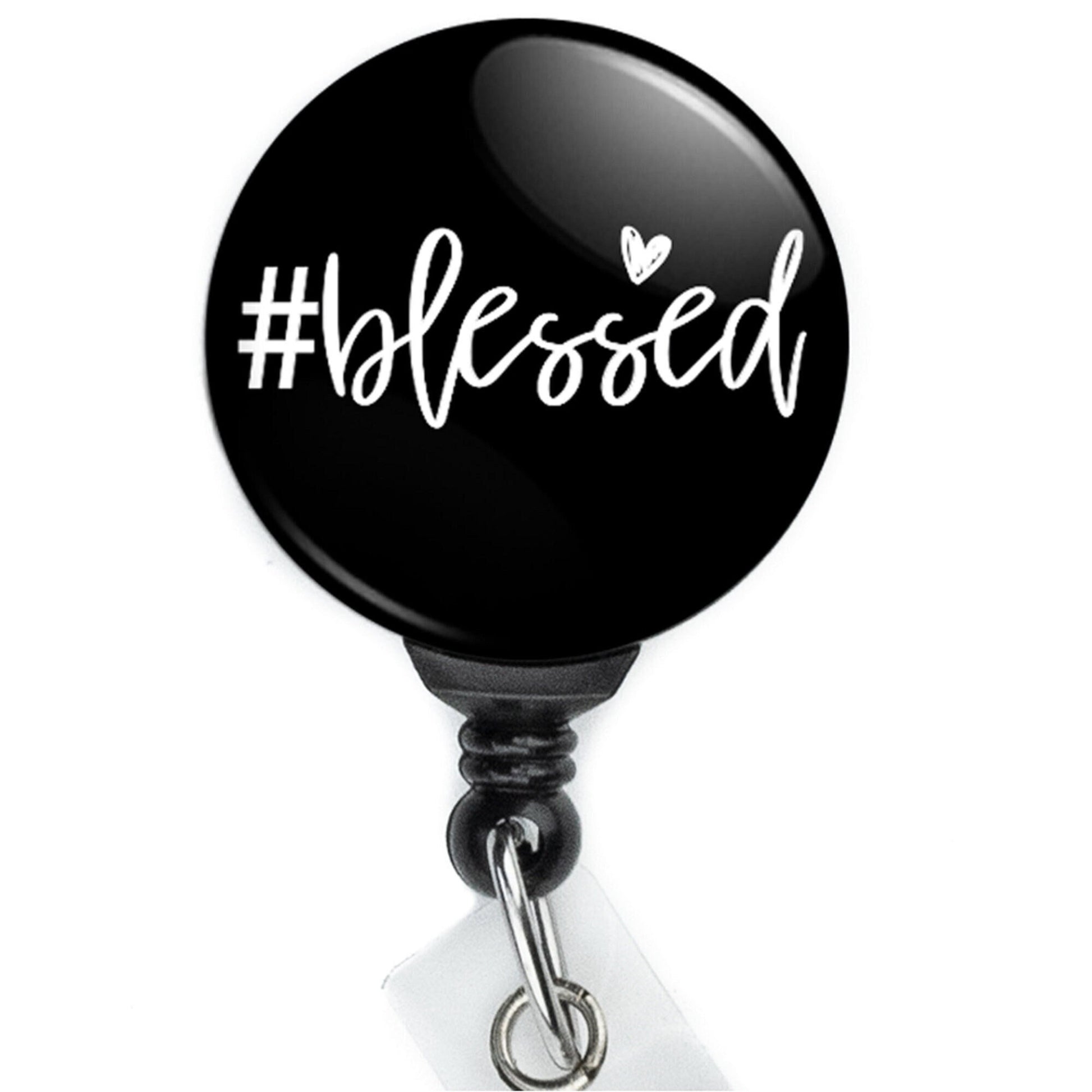 Blessed nurse badge clip