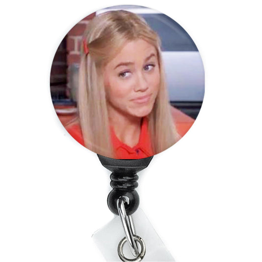 Brady Bunch Sure Jan Meme nurse badge clip