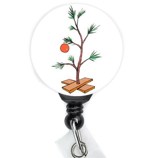 Charlie Christmas Tree Branch nurse badge clip